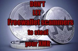 Monero Freewallet scam
